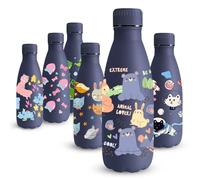 Vikaster Borraccia in Acciaio Inossidabile, 350 ml, Isolamento a Doppia Parete, Prova di Perdite, Termica per Bambini, Scuola, Sport, Campeggio