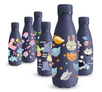 Vikaster Borraccia in Acciaio Inossidabile, 350ml Termica 3D, Anti-BPA, a prova di perdite, per Scuola, Sport e Campeggio