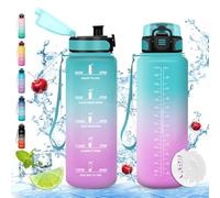 Vikaster Bottiglia acqua, Borraccia Sportiva, Borraccia 1.5l, Senza BPA & Prova di Perdite, Borracce per Adulto, Outdoor, Sport, Trekking, Bici, Scuola, Ufficio, Yoga, Palestra, Campeggio