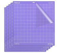 VIKDOOK Tappetino da taglio per Cricut Maker 3/Maker/Explore 3/Air 2/Air/One 30,5 x 30,5 cm, adesivo di ricambio per presa standard, resistente, per accessori Cricut, 5 tappetini, viola