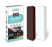 VIKEYTIM Stucco per Plastica, 120g Stucco Epossidico Bicomponente, Pasta Modellabile per Incollare e Riparare Metallo, Plastica Dura, Pietra, Legno, Ceramica Robusto e impermeabile (Marrone)