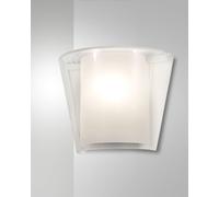 VIKI APPLIQUE COLORE TRASPARENTE 1 LUCE ATTACCO E27 IN VETRO IP20