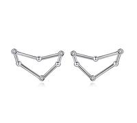 VIKI LYNN - Orecchini da donna in argento Sterling 925 con zirconia cubica e Argento, cod. AQED002816