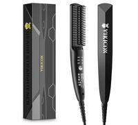 Piastra per Barba Capelli Uomo VIKICON, Mini Styler Spazzola Lisciante per