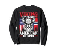 Viking Blood American By Birth Norway Pride Felpa