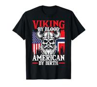 Viking Blood American By Birth Norway Pride Maglietta