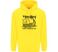 Viking Blood Runs Through Me Nave Vela Felpa Uomo