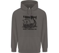 Viking Blood Runs Through Me Nave Vela Felpa Uomo