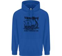 Viking Blood Runs Through Me Nave Vela Felpa Uomo