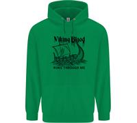 Viking Blood Runs Through Me Nave Vela Felpa Uomo