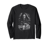 Viking by Blood American By Birth Norse Pride Maglia a Manica