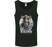 Viking - Canottiera da uomo The Kingdom of Valhalla, Nero , M