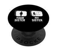 Viking Chess Tua sorella Mia sorella Fratello Funny Kubb PopSockets PopGrip Adesivo