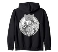 Viking - Donna Guerriera Felpa con Cappuccio
