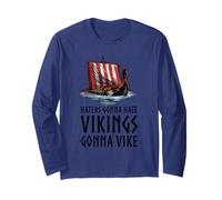 Viking Dragon Ship - Vikings Gonna vike - Storia Medievale Maglia a Manica