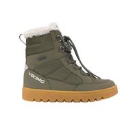 Viking Fleek Warm GTX - Stivali da neve unisex con zip, Pino Olive, 40 EU Stretta