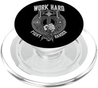 Viking Hammer: lavora duro, combatti più duramente, le rune dei guerrieri nordici PopSockets PopGrip per MagSafe