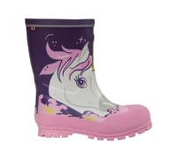 Viking Jo l l y Pr i n t , Stivali da Pioggia Unisex - Bambini e ragazzi, Viola Multicolore, 30 EU