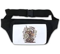 Viking Kid Nordic Warrior Axe and Shield Art Marsupio Bianco
