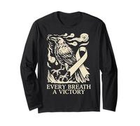 Viking Lotta Contro Il Cancro ai polmoni - Norreno Ogni respiro Una Vittoria Maglia a Manica