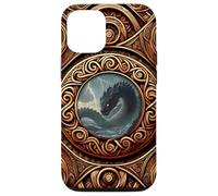Viking Norse Mythology - Jormungandr - Oseberg Style V1 Custodia per iPhone 12/12 Pro