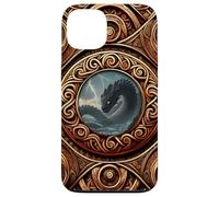 Viking Norse Mythology - Jormungandr - Oseberg Style V1 Custodia per iPhone 13