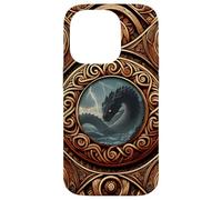 Viking Norse Mythology - Jormungandr - Oseberg Style V1 Custodia per iPhone 14 Pro