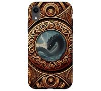 Viking Norse Mythology - Jormungandr - Oseberg Style V1 Custodia per iPhone XR