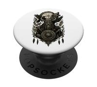 Viking Odin Hugin & Munin Vegvisir Regali vichinghi Lupo PopSockets PopGrip Adesivo