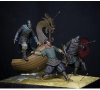 “Viking Raid” the scene scale 54mm 1/32 Z-Made Miniatures 3D Printed Resin KIT