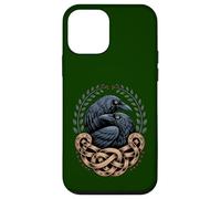 Viking Raven Huginn & Muninn norreno celtico retrò mistico Custodia per iPhone 12 mini