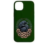 Viking Raven Huginn & Muninn norreno celtico retrò mistico Custodia per iPhone 14 Plus