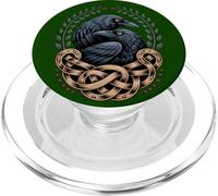 Viking Raven Huginn & Muninn norreno celtico retrò mistico PopSockets PopGrip per MagSafe