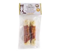 Viking Rawhide snack per cani bastoncini in pelle bovina - 2 pezzi 14 cm - con pollo e ripieno di fegato - 1° ORDINE? scegli lo sconto BZR5 / BZR20 + 200 punti fedeltà