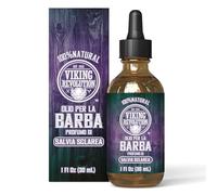 Viking Revolution - Olio Barba Uomo - Oli di Argan & Jojoba Naturali - Ammorbidsce, Liscio & Rafforza la Crescita Della Barba - Olio Barba - Profumo Naturale di Salvia Sclarea - 30 ml