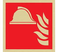 Viking segni fv648-s20-g Fire Point simbolo segno, rigido, oro, plastica, 200 mm altezza x 200 mm larghezza