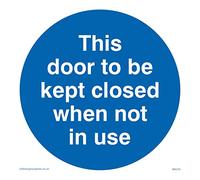 Viking segni ma216-s10 - 3 m "Questa porta deve essere conservato chiuso quando non in uso" Sign, 3 mm, rigido in plastica 100 mm x 100 mm