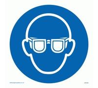 Viking segni mp283-s40 - 1 m occhio protezione simbolo, 1 mm in plastica semirigida, 400 mm altezza x 400 mm larghezza