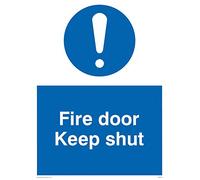 Viking segni mq229-a5p-v "Fire Door Keep Shut Sign, vinile, 200 mm altezza x 150 mm larghezza