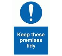 Viking segni mv309-a3p-1 m "Keep questi locali Tidy Sign, 1 mm in plastica semirigida, 400 mm altezza x 300 mm larghezza