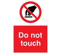Viking segni pa644-a4p-1 m "Do Not touch" Sign, 1 mm in plastica semirigida, 300 mm altezza x 200 mm larghezza