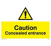 Viking segni wa5346-a4l-v Sign "Caution nascosto di ingresso, in vinile, 200 mm altezza x 300 mm larghezza