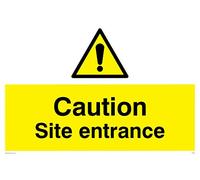 Viking segni wc495-a2l-1 m "Caution sito Entrance Sign, 1 mm in plastica semirigida, 400 mm altezza x 600 mm larghezza
