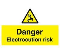 Viking segni we79-a2l-ac "pericolo Electrocution" Sign, composito di alluminio, 400 mm altezza x 600 mm larghezza