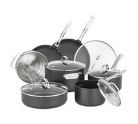 Viking Set da 12 pentole antiaderenti anodizzate dure con coperchi in vetro (il set include: friggere da 25,4 cm, frittura da 30,5 cm con coperchio, 2 qt salsa con coperchio, 3 qt saute w/coperchio, 6
