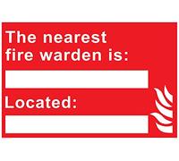 Viking Signs IF5241-A4L-3M Cartello informativo vigile del fuoco, 3 mm plastica rigida, 200 mm altezza x 300 mm larghezza