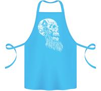 Viking Teschio Con Barba E Valknut Simbolo Cotone Grembiule 100% Biologico