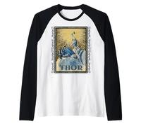 Viking Thor Mjolnir Mitologia norrena Dio pagano Maglia con Maniche Raglan