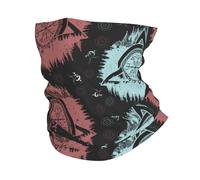 Viking Travelers Mascot Symbol Vintage 26X30Cm Antiscivolo Ghetta da Collo Elastico Headwrap per Donna Yoga Escursionismo