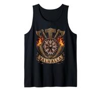 Viking Vegvisir Valhalla Norse Mythology - Urnes Style Fire Canotta
